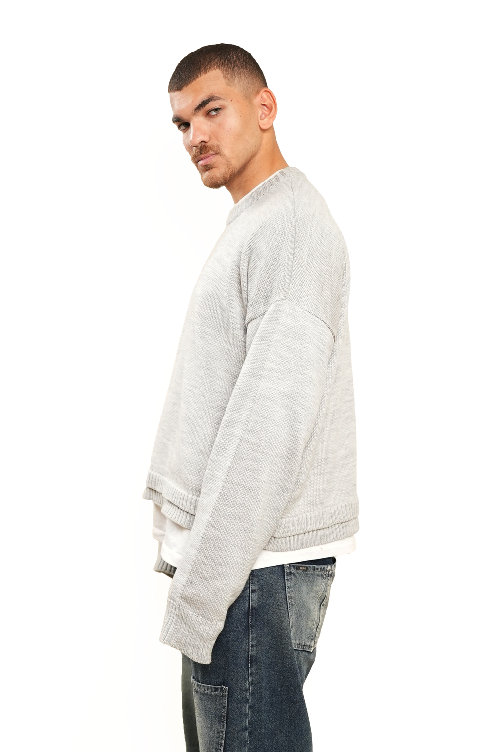 The Silver Frost Double Sweater