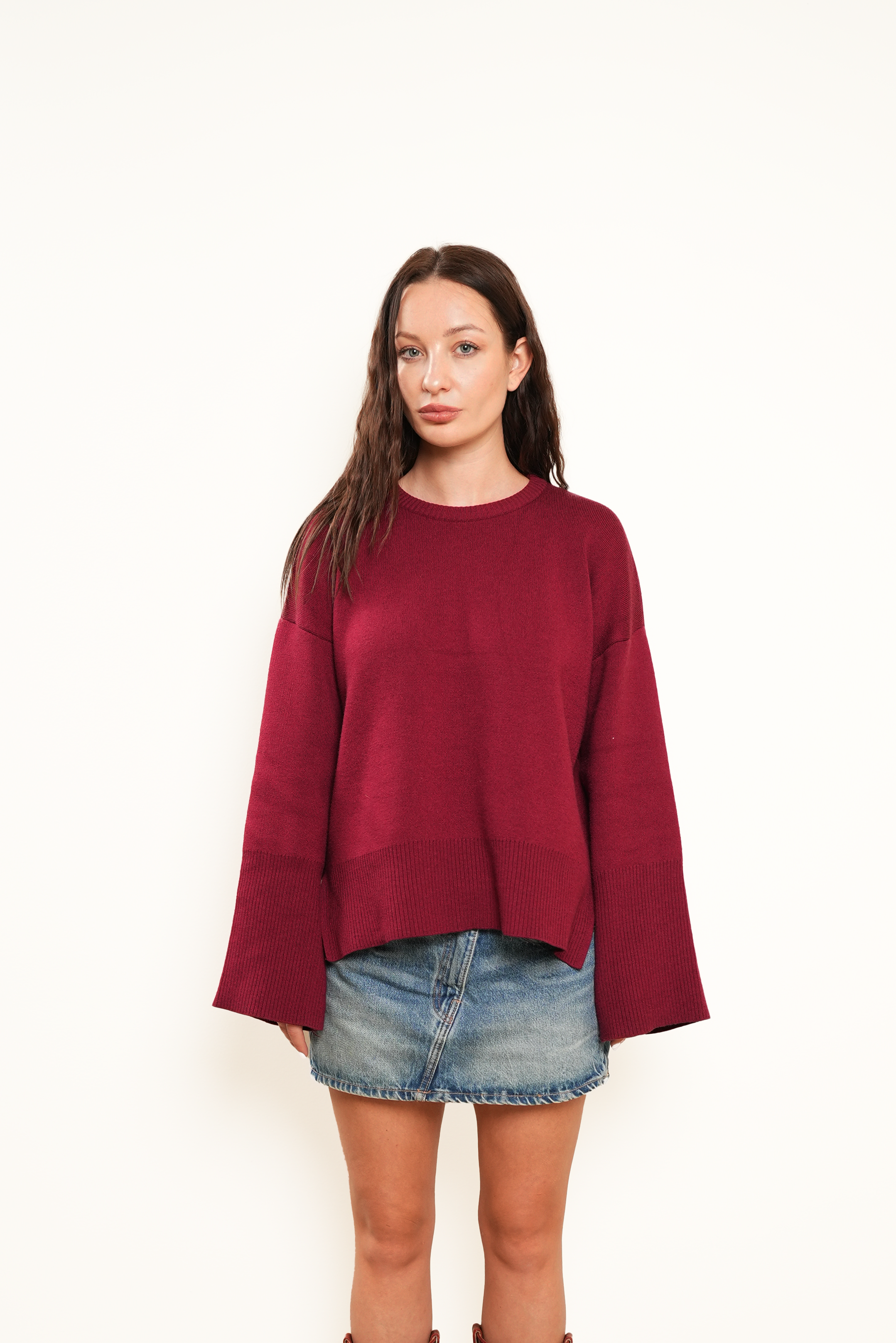 The Crimson Chill Sweater