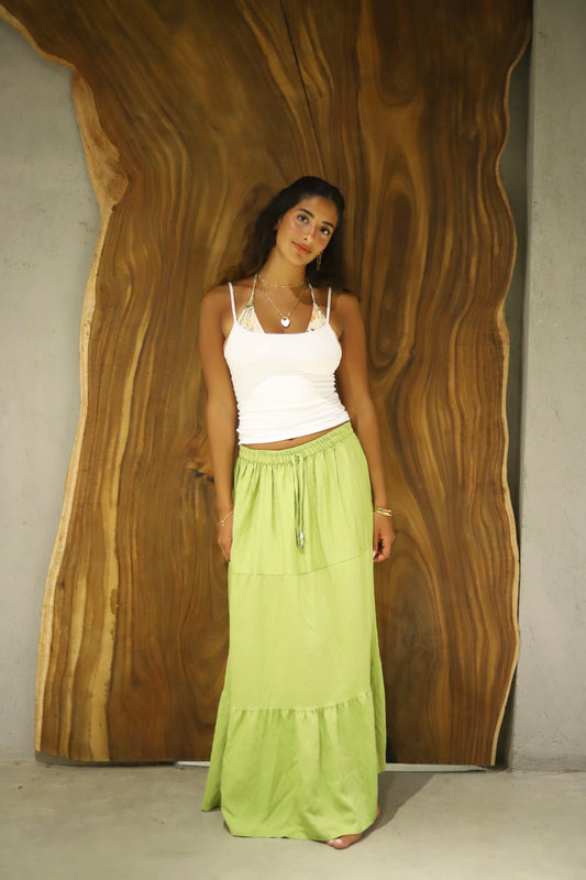 Green Maxi Skirt