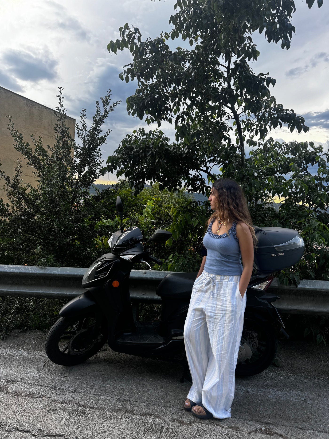 Ocean Striped Pants