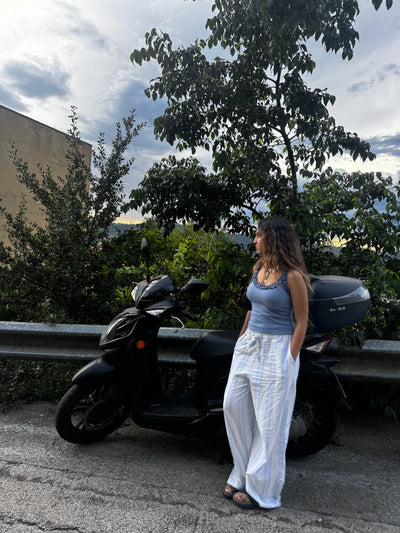 Ocean Striped Pants