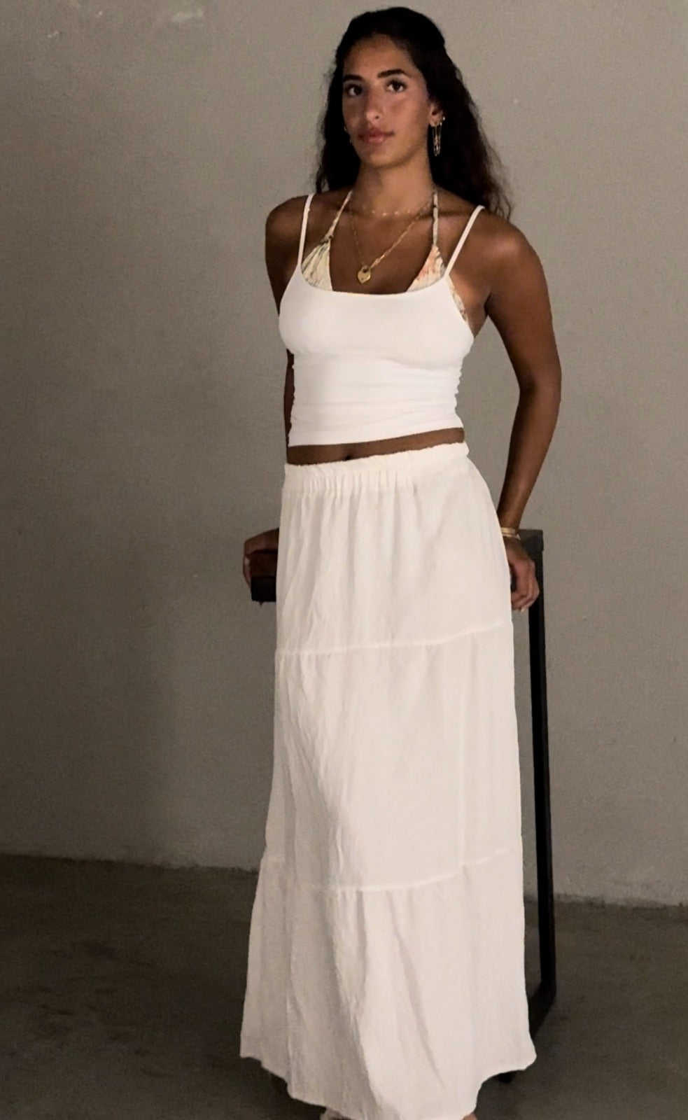 White Maxi Skirt