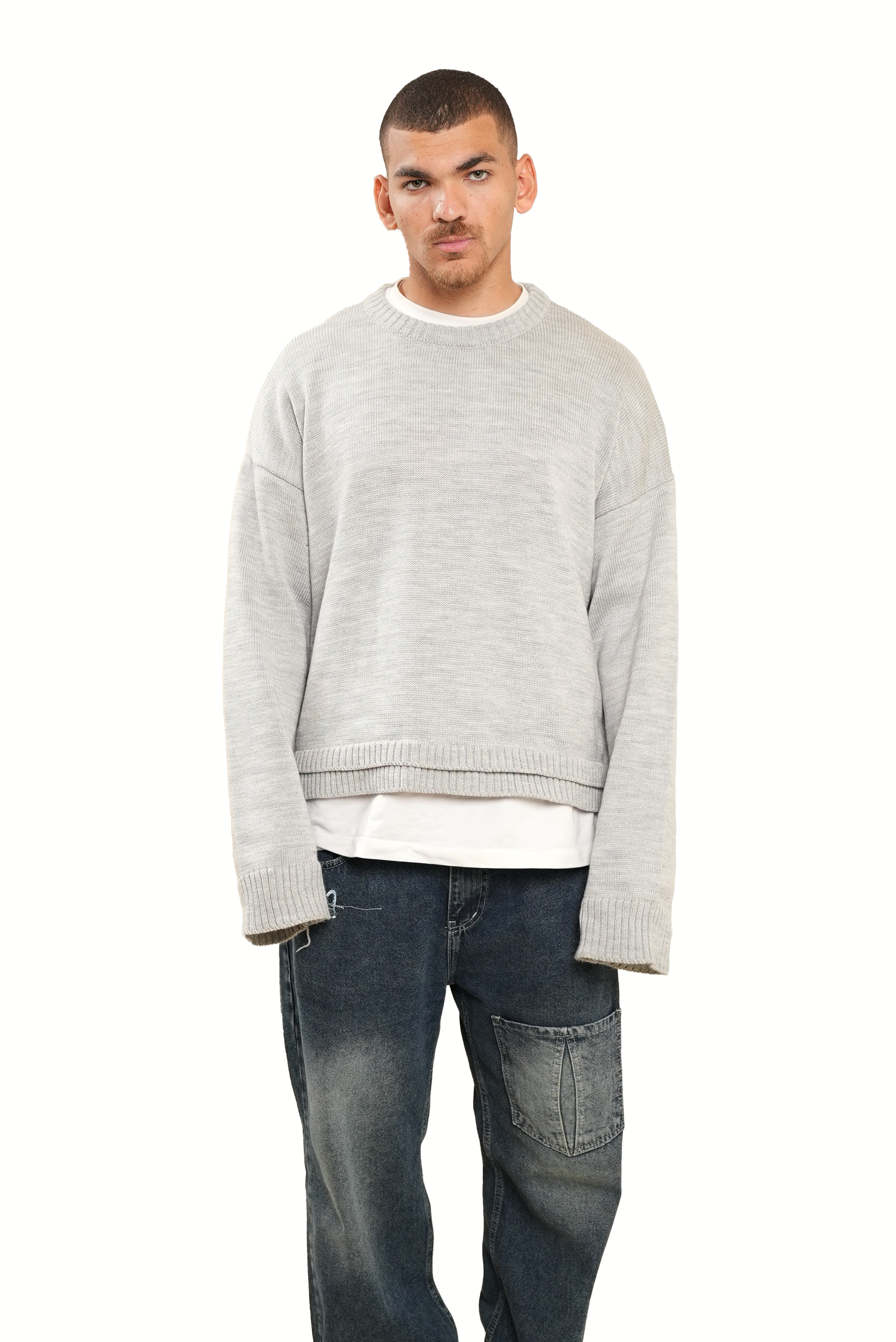 The Silver Frost Double Sweater