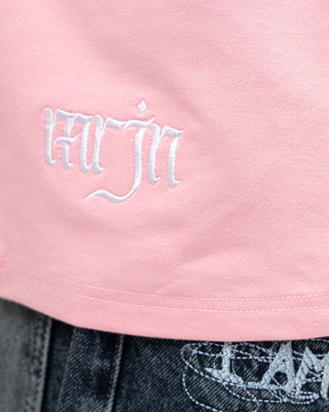 BABY PINK MRJN BASIC TEE