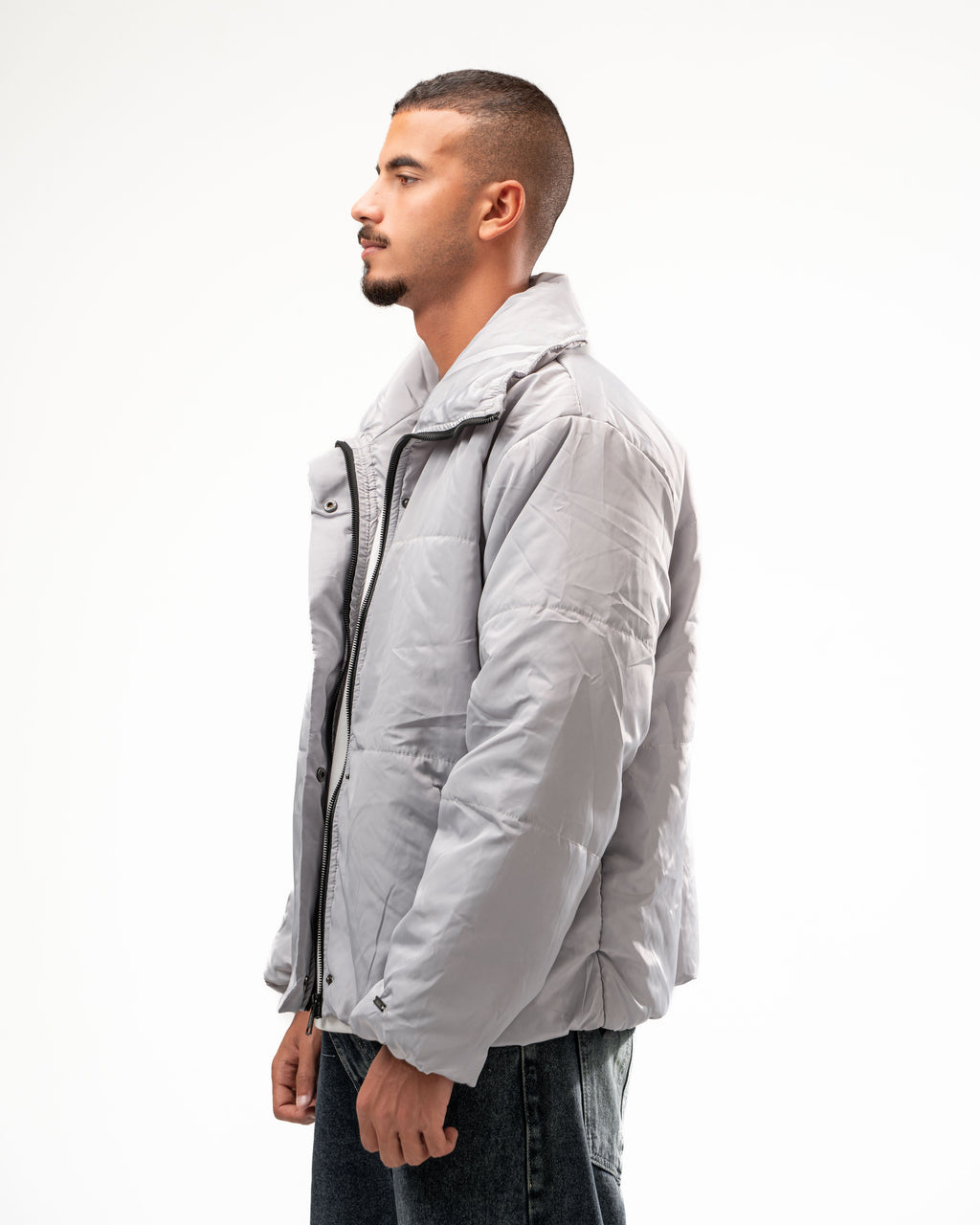 Cloud Grey Puffer Jacket