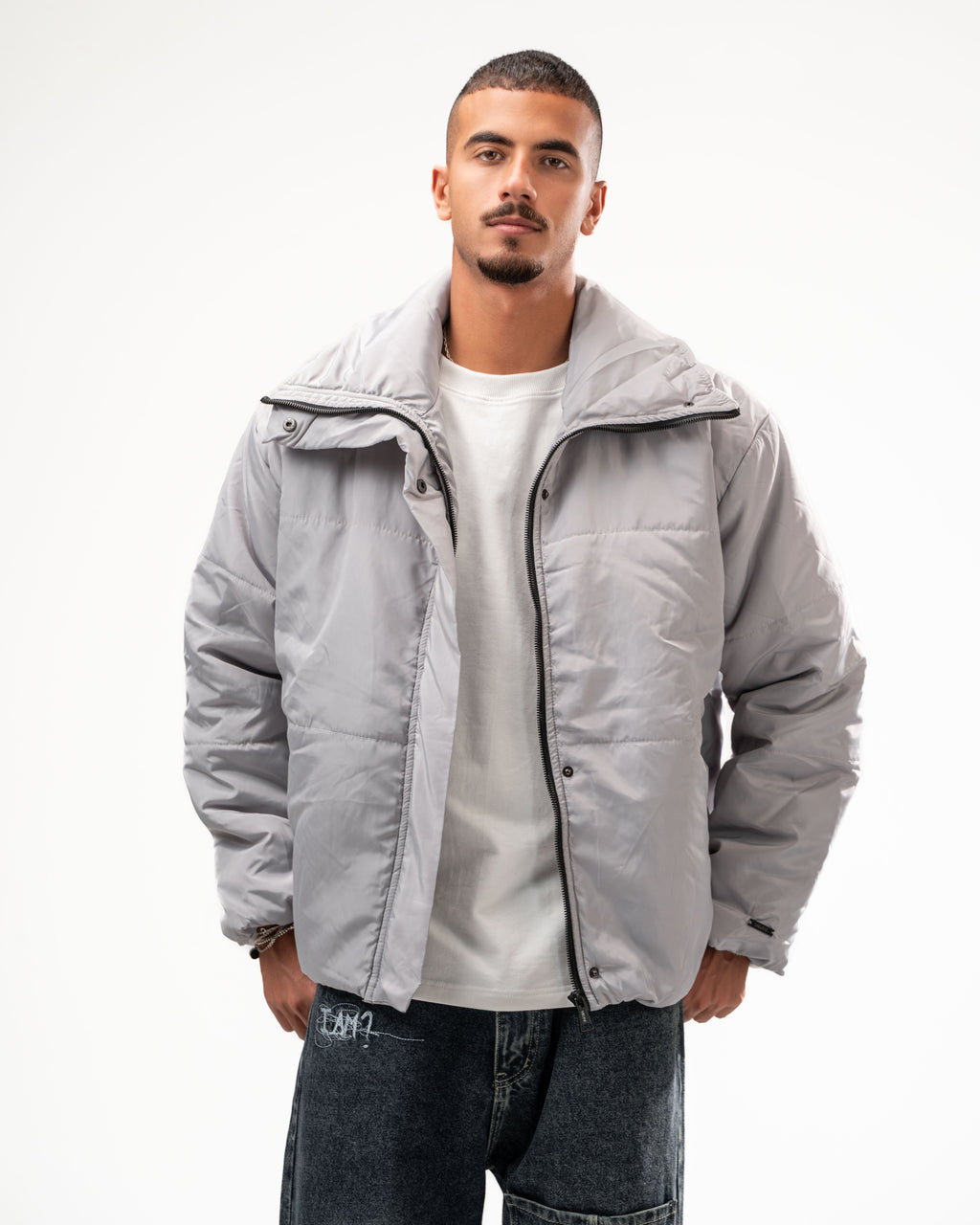 Cloud Grey Puffer Jacket
