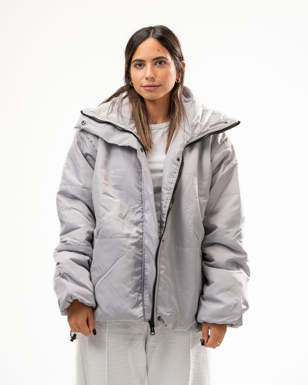 Cloud Grey Puffer Jacket