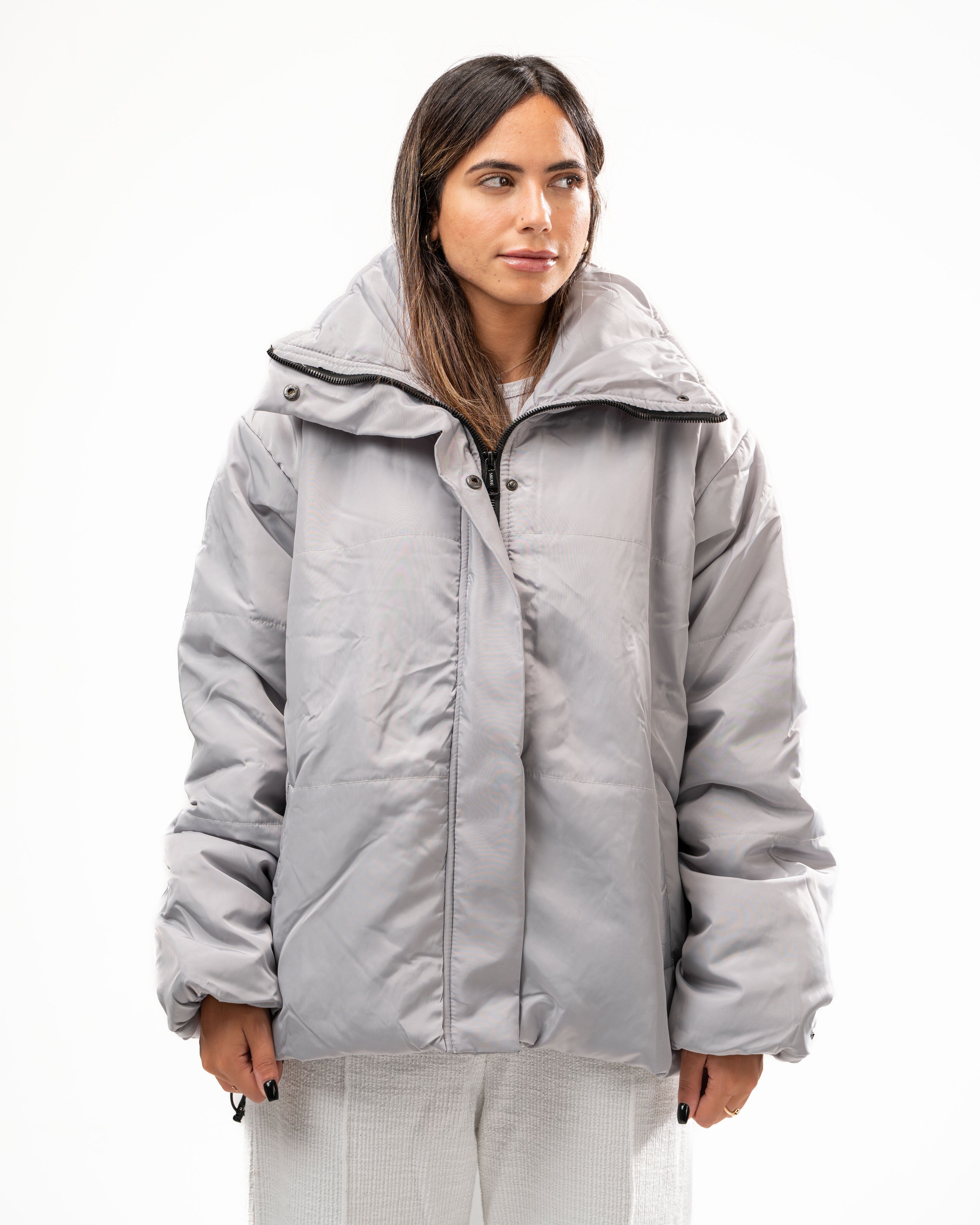 Cloud Grey Puffer Jacket