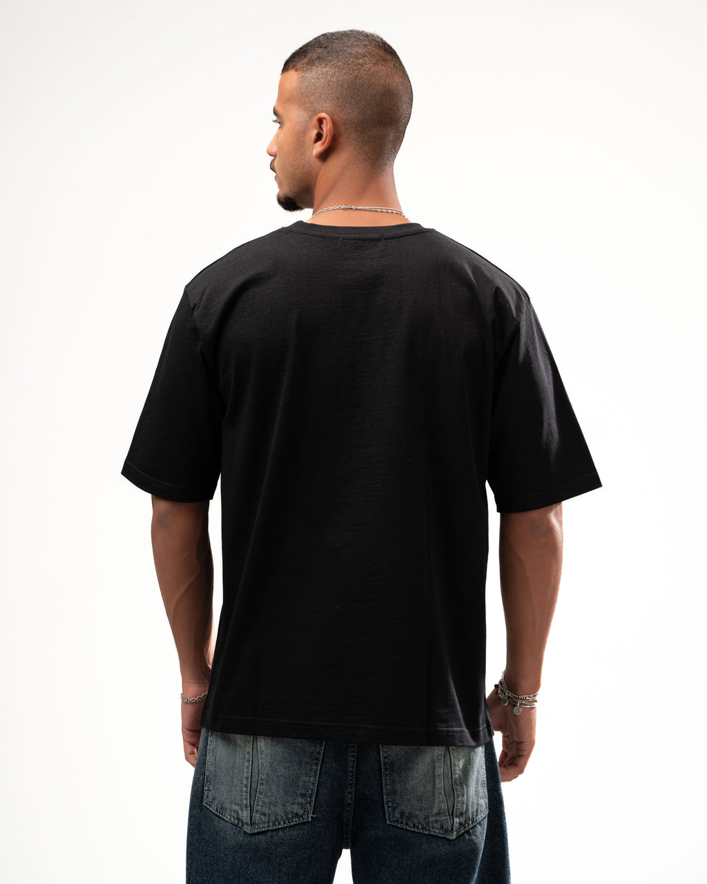 BLACK DRIPPY BASIC TEE
