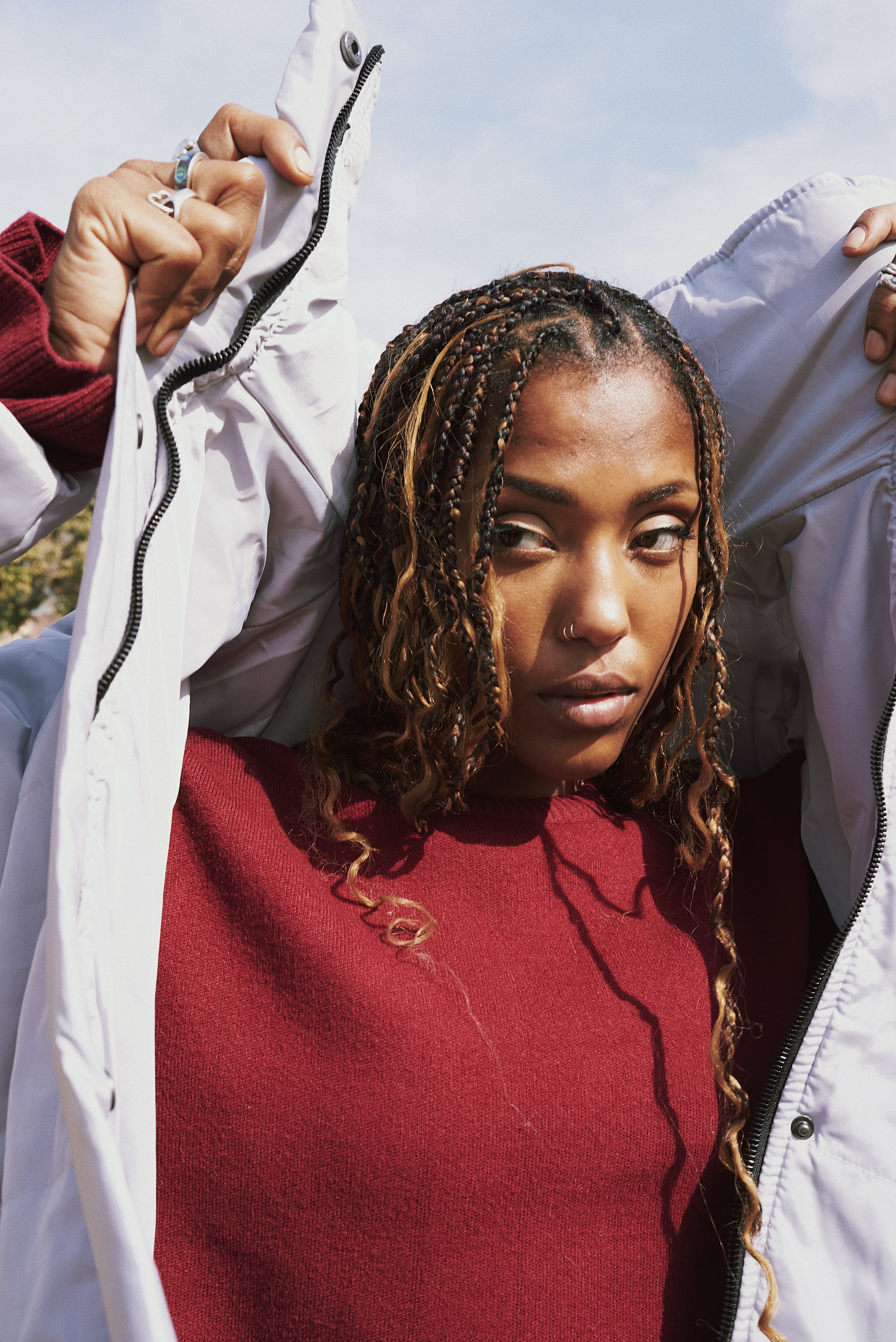 Cloud Grey Puffer Jacket