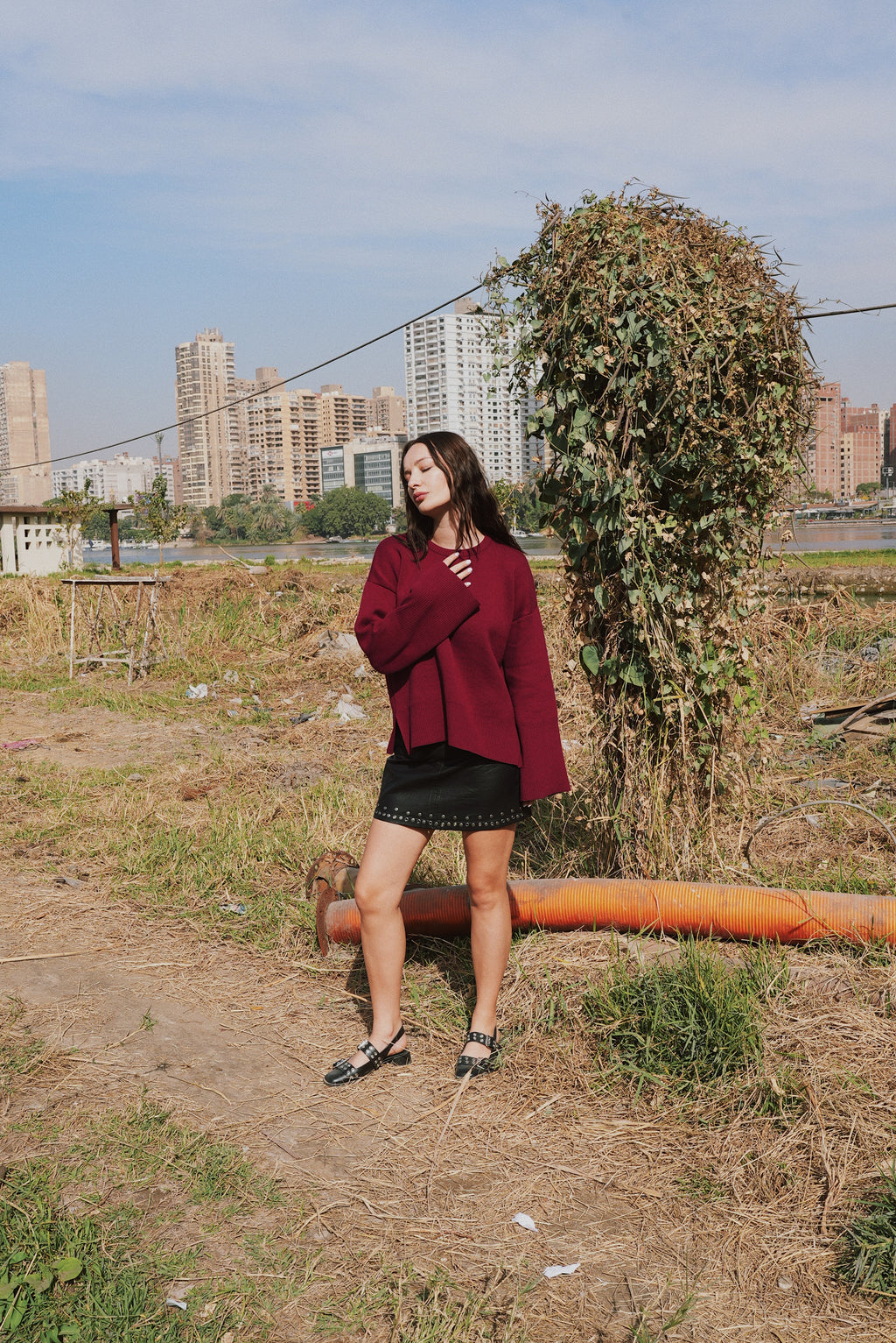 The Crimson Chill Sweater