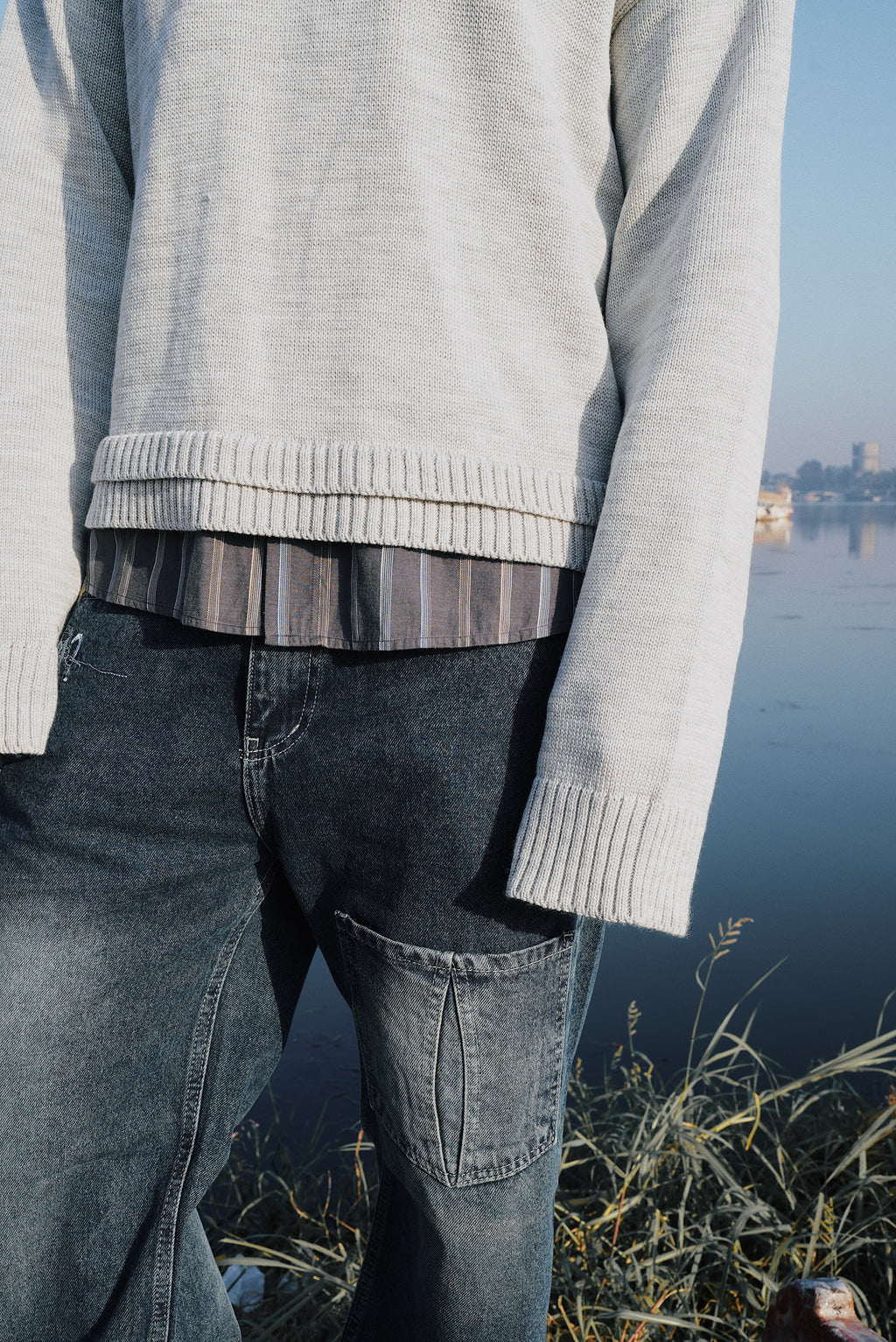 The Silver Frost Double Sweater