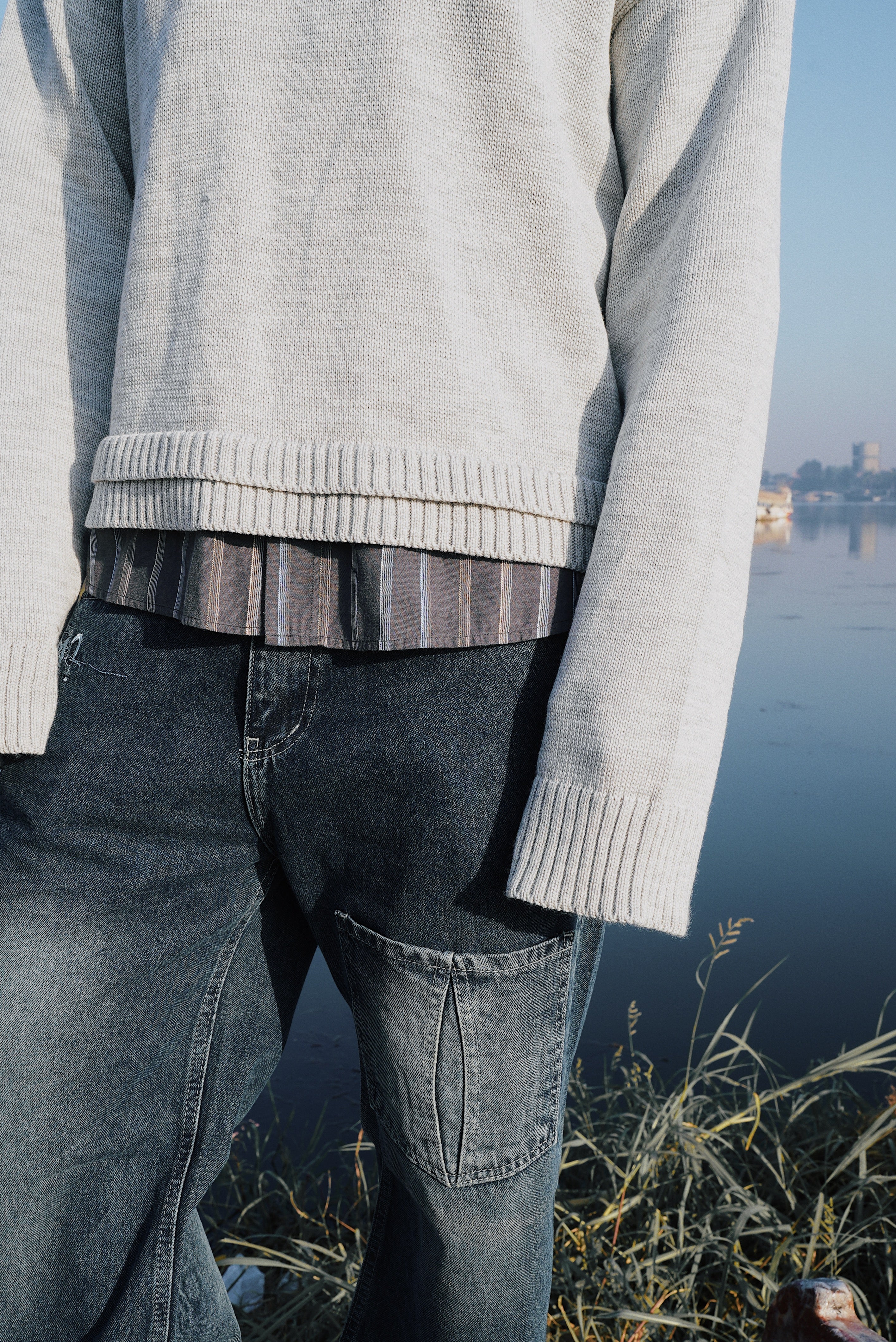 The Silver Frost Double Sweater