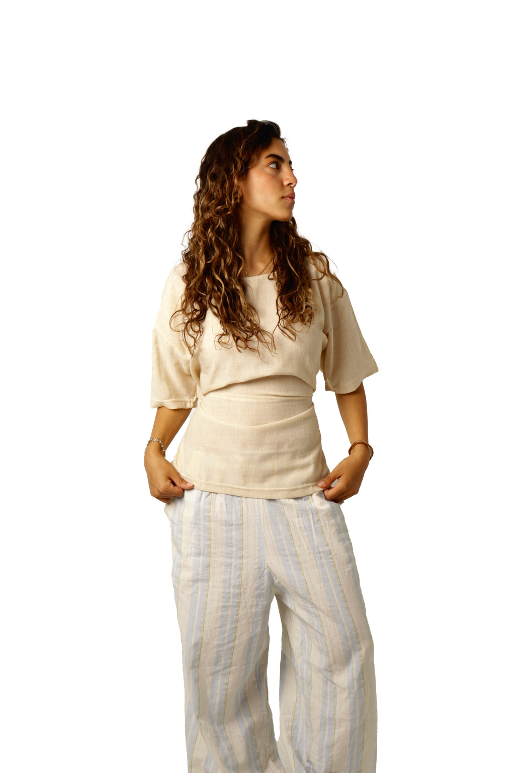 Linen Snatched T-Shirt