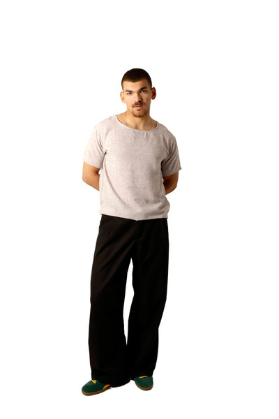 Frosted Plum Linen Tshirt