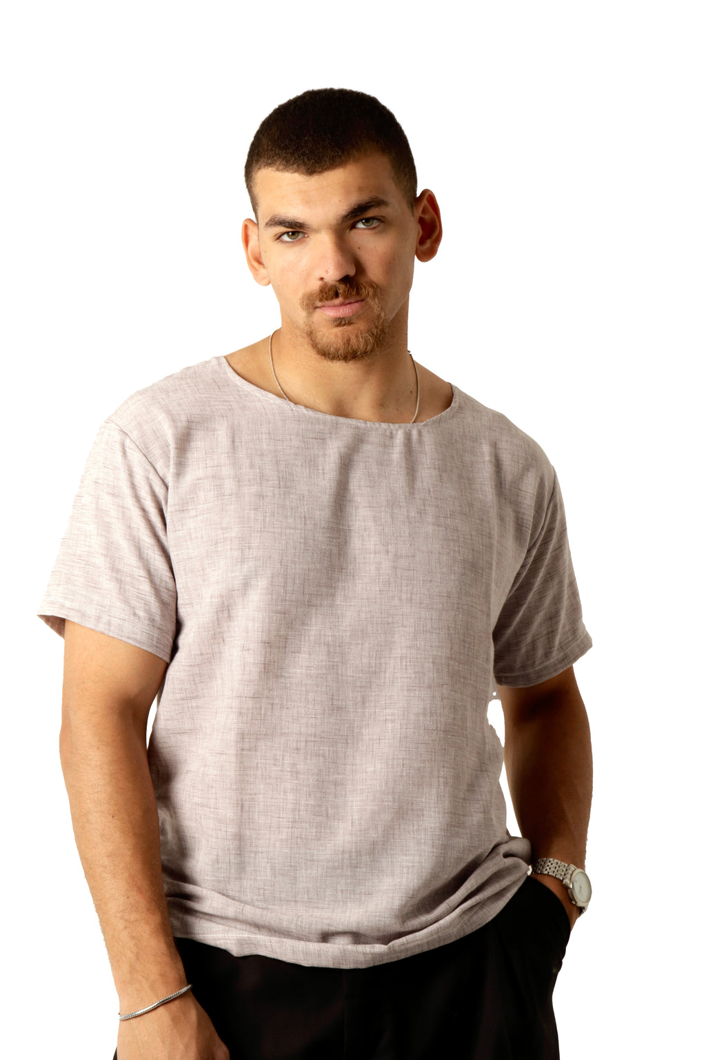 Frosted Plum Linen Tshirt