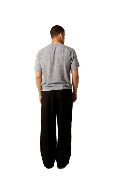 Dusty blue Linen Tshirt