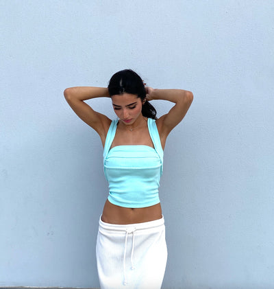 JOUKI TOP CYAN BLUE