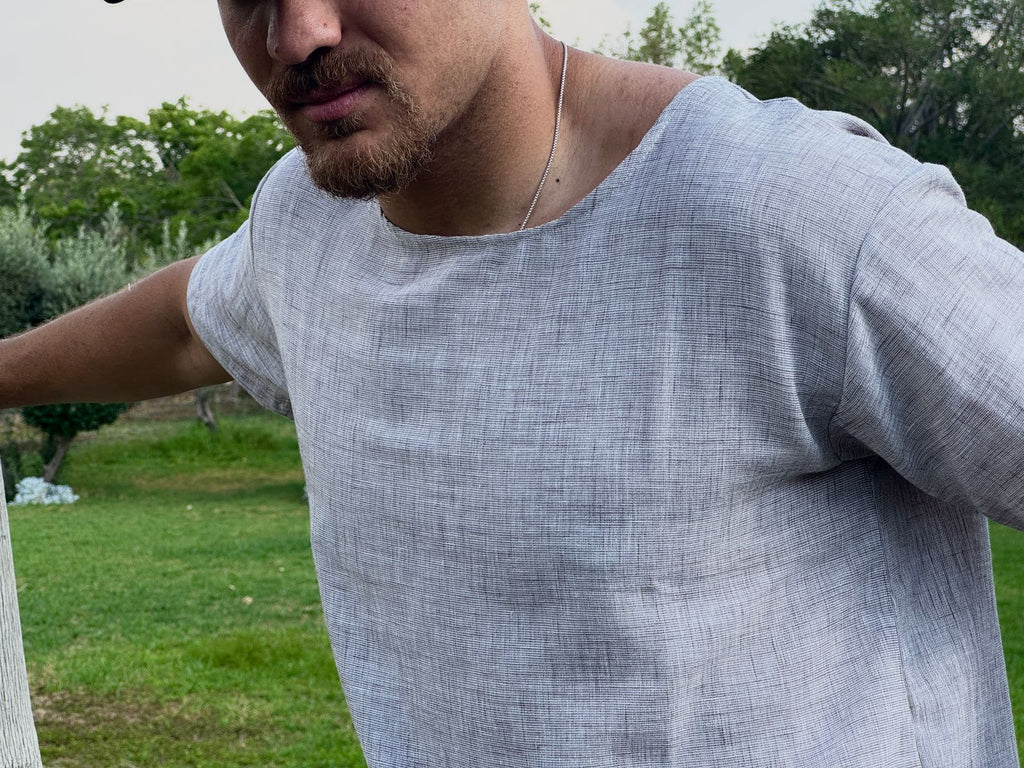 Frosted Plum Linen Tshirt
